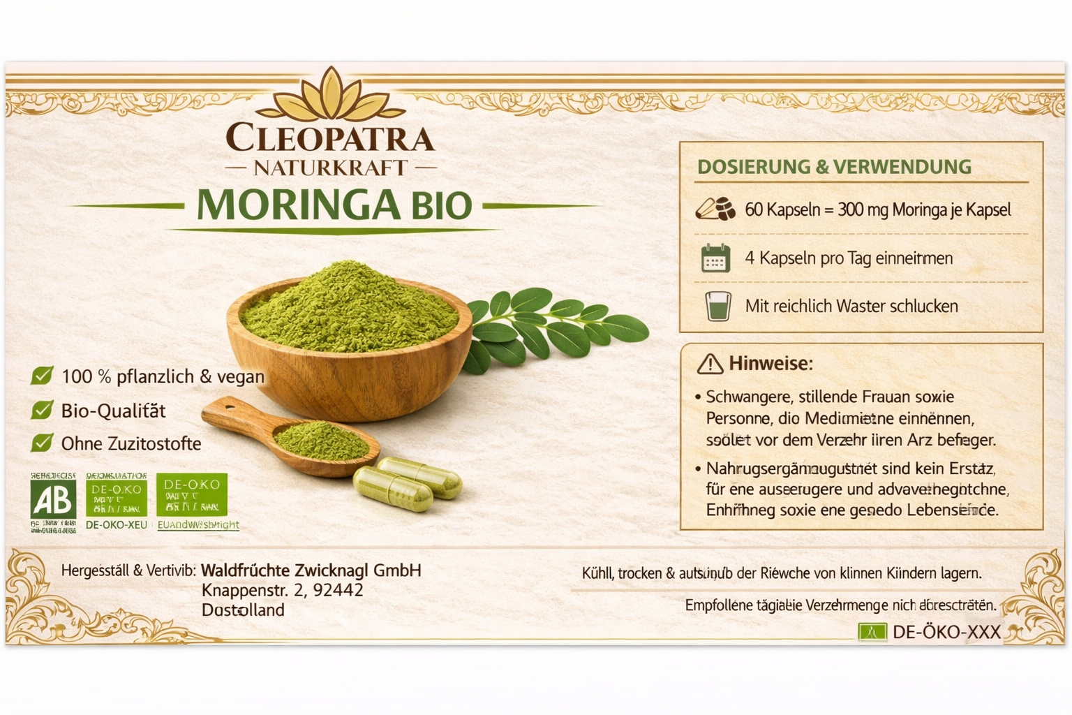 Bio-Moringa-Kapseln