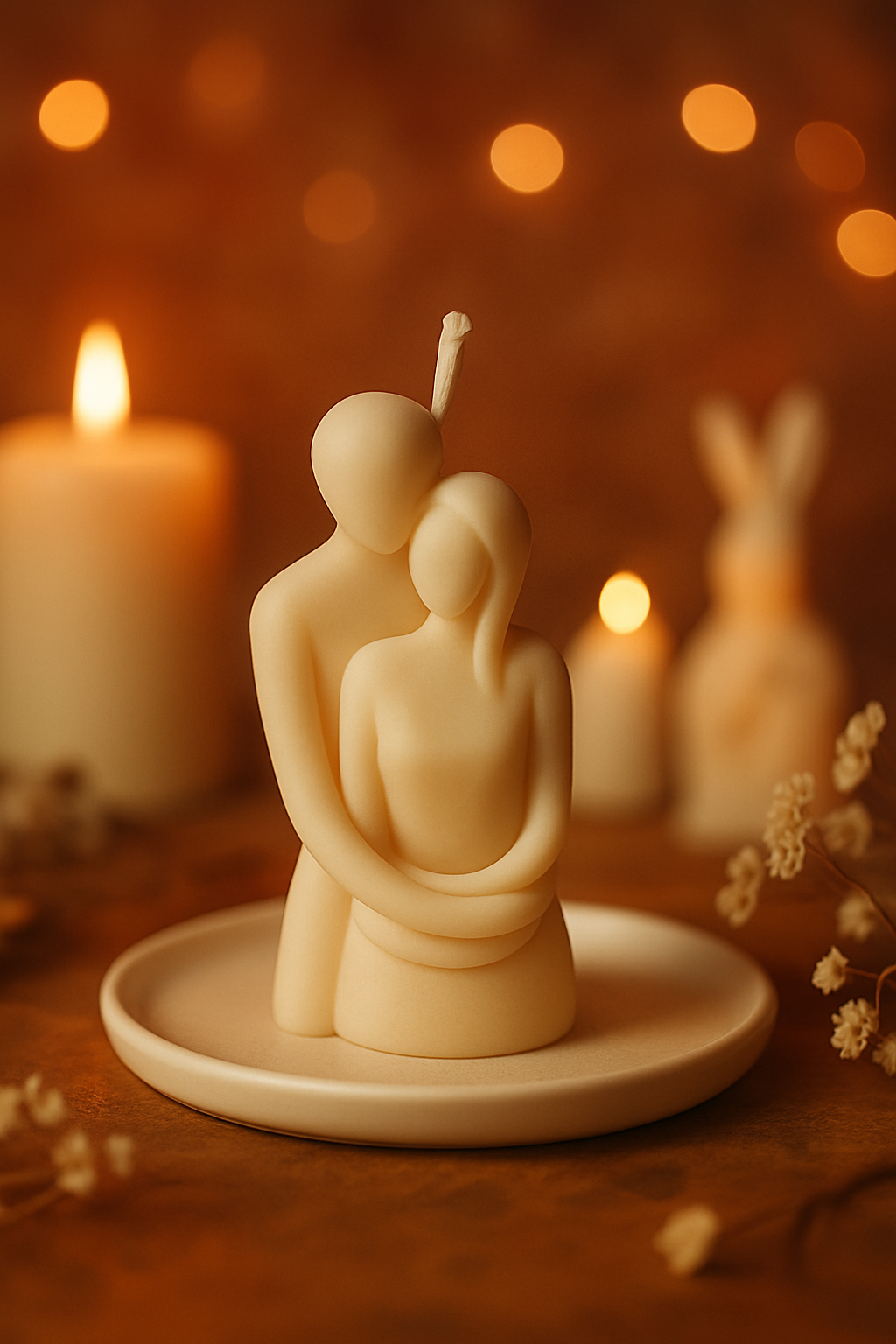 Sojakerze – Zwei Verliebte