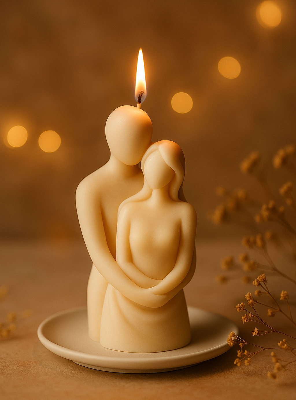 Sojakerze – Zwei Verliebte