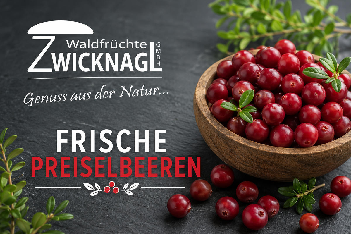 Frische Preiselbeeren