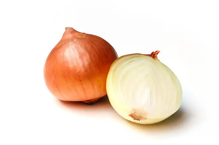 Frische Zwiebeln gelb
