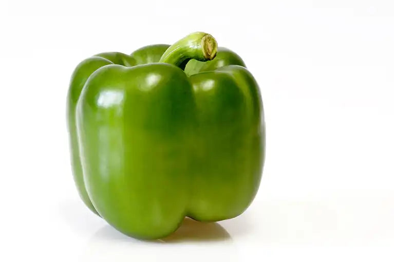 Frische Bio Paprika grün
