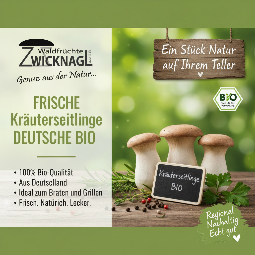 Kräuterseitlinge Banner maro