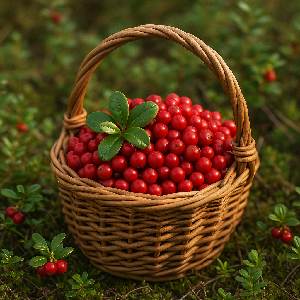 Frische Preiselbeeren