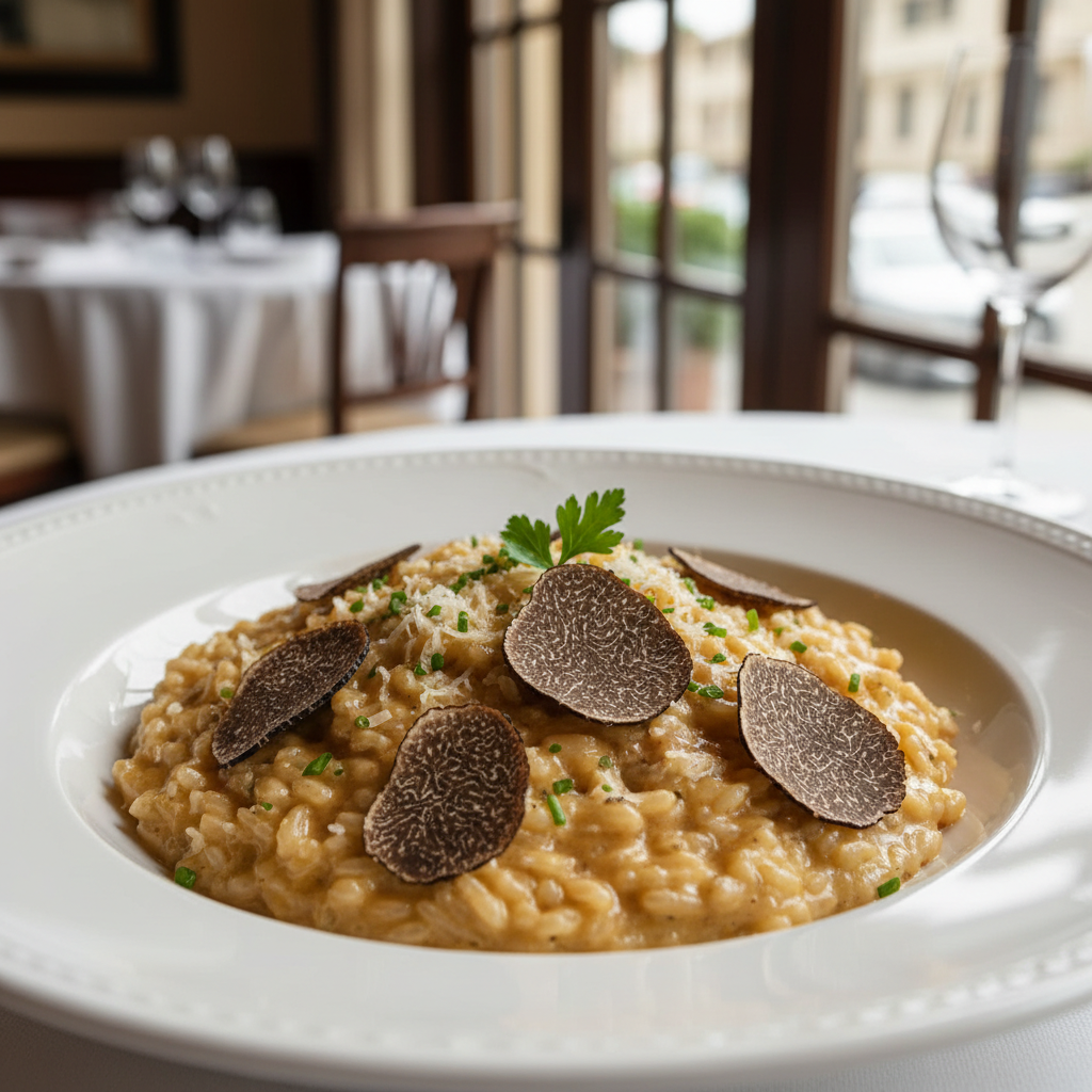 Risotto mit schwarzem Trüffel