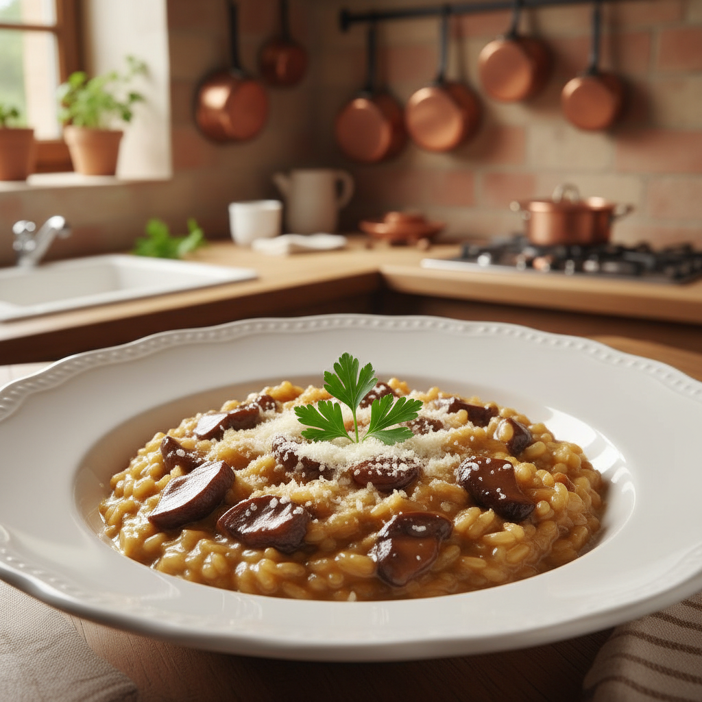Risotto mit Steinpilzen