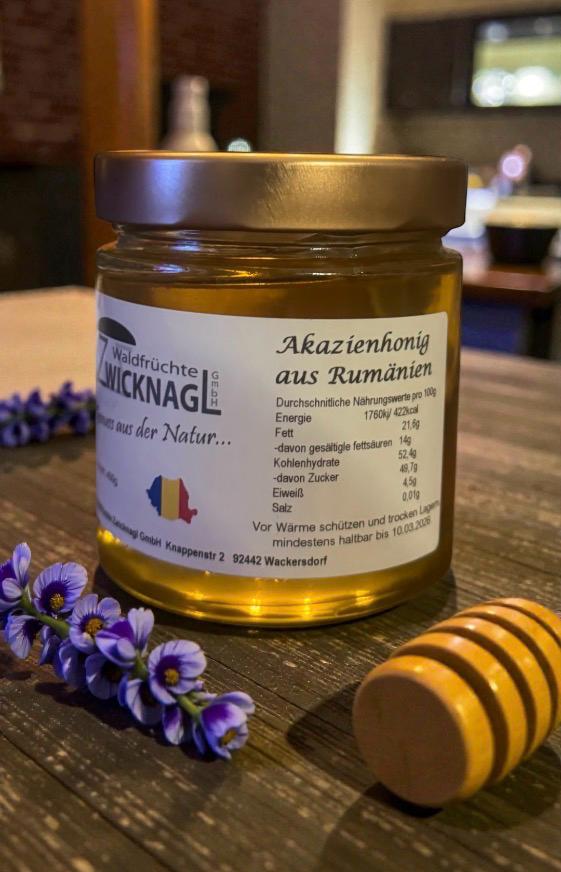 Akazienhonig aus den Rumänische ökologische Wälder -400g