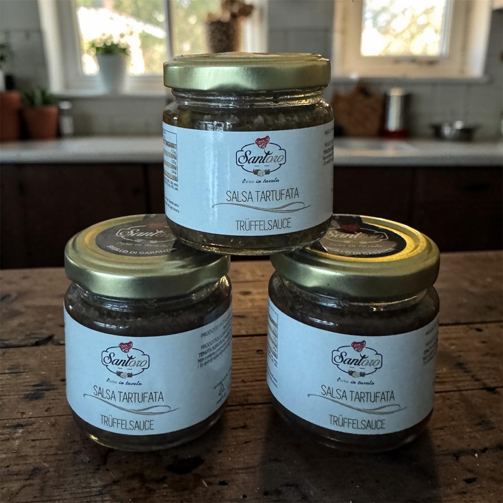 Schwarze Trüffelsauce 90g / Salsa tartufata nera 90g