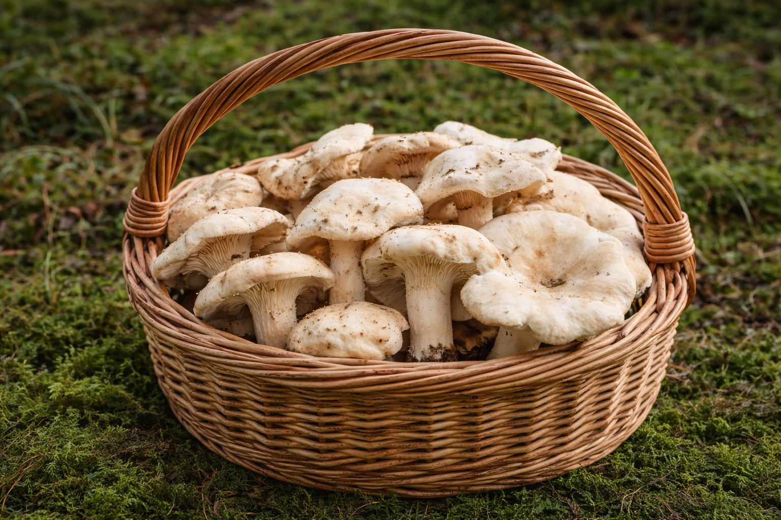 Frische Semmelstoppelpilze