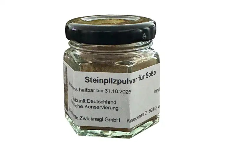 Steinpilzpulver im Glas