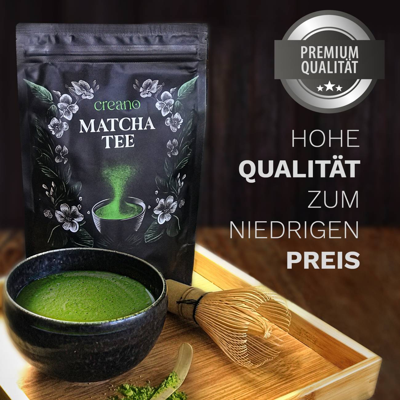 Creano Bio Matcha Tee 100g – Premium Qualität