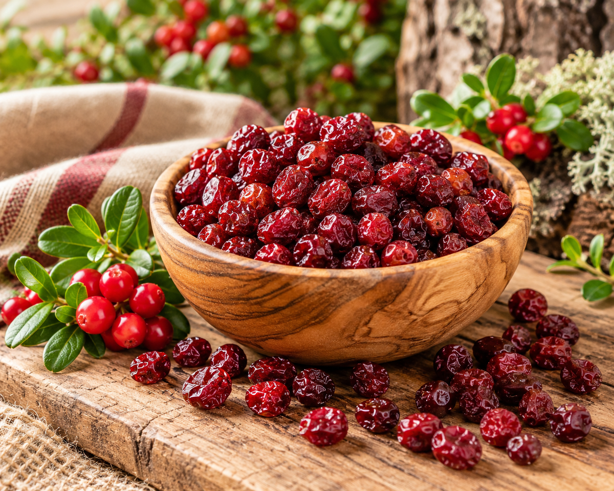 Wildpreiselbeeren getrocknet – Naturbelassene Waldfrüchte