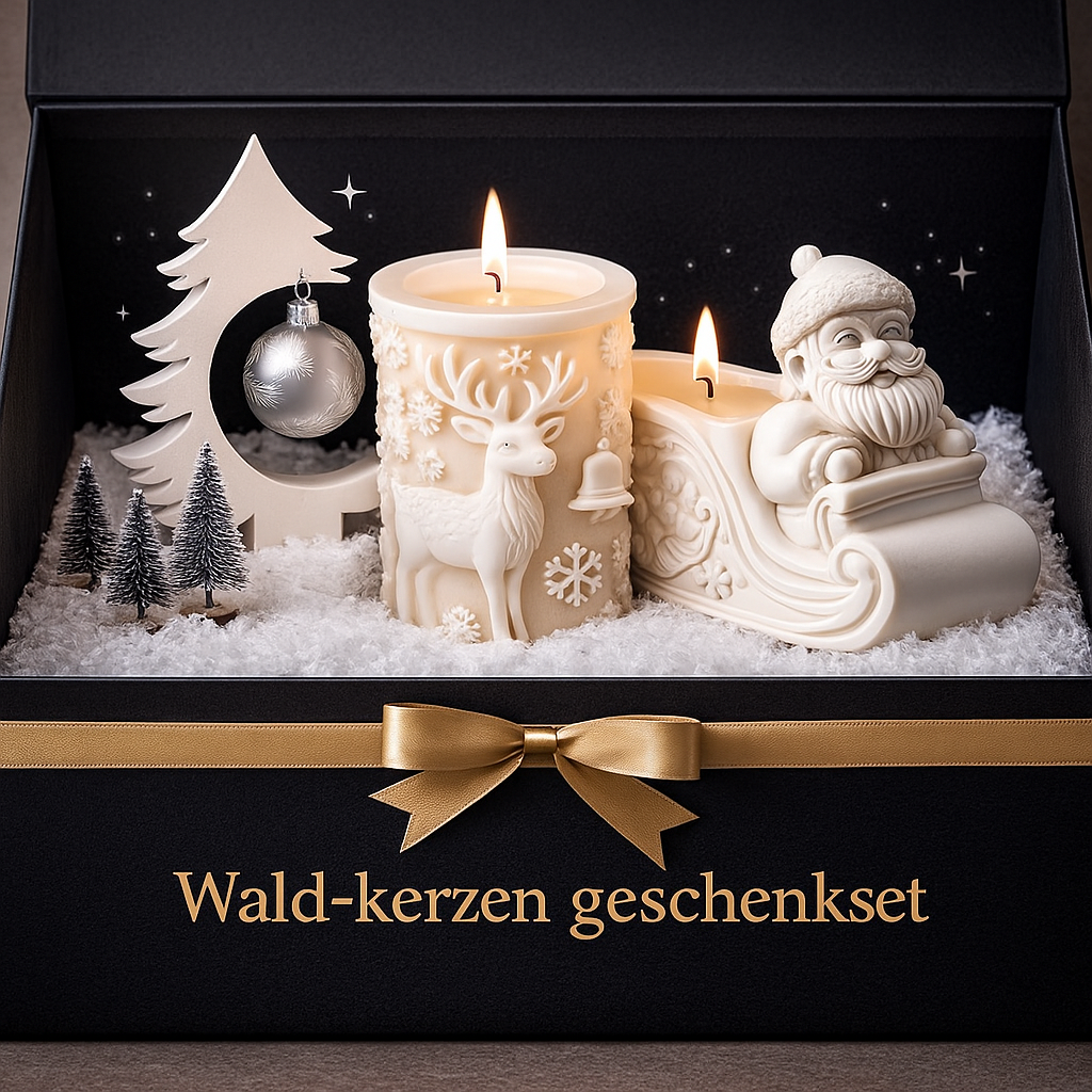 Wald-Kerzen Geschenkset