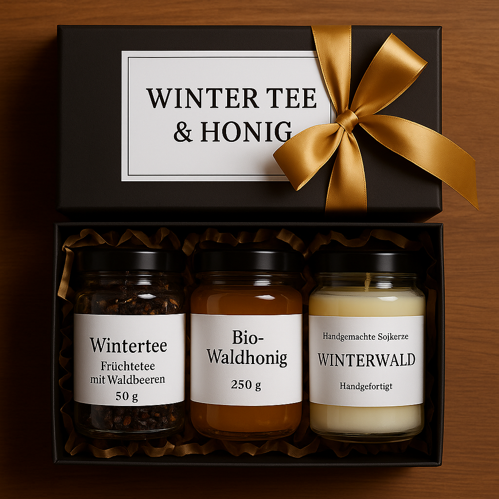 Winter Tee & Honig BOX MIT KERZE