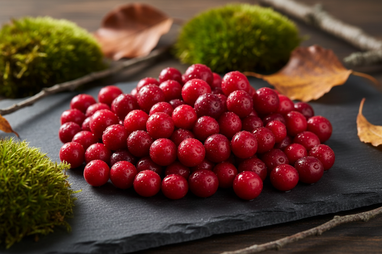 Frische Preiselbeeren