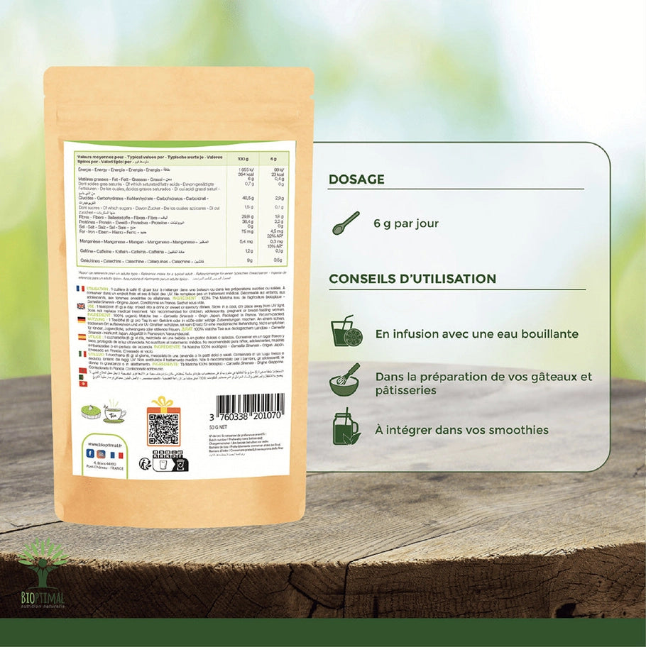 Japanisches Bio-Matcha-Teepulver -  50 g